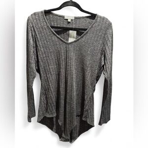 Lovesick Charcoal Long-Sleeve Top